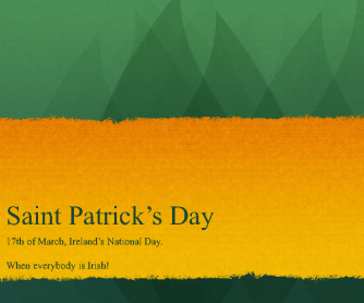 Saint Patrick's Day Powerpoint