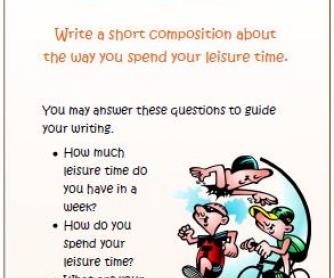 Leisure Time Writing Activity