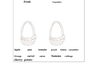Fruits and Vegetables in Baskets
