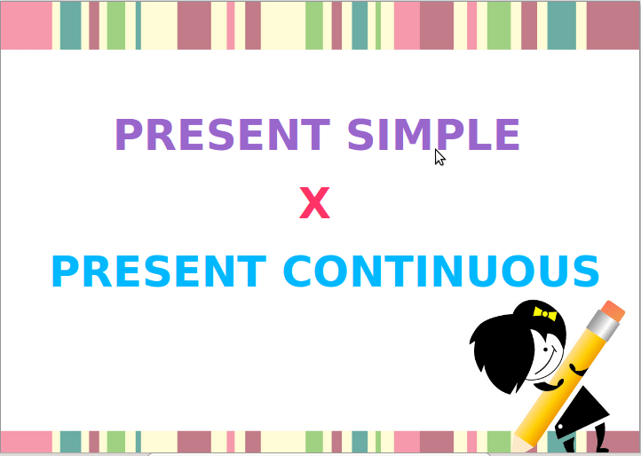 present simple vs present continuous presentation