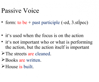 Passive Voice Presentation