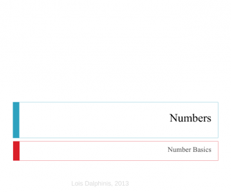 Number Basics