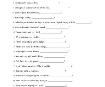 tag questions busyteacher free printable worksheets for busy english teachers