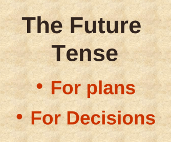 Future : For Plans and Decisions
