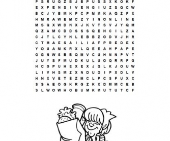 Shopping Wordsearch Puzzle