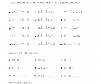 Add or Subtract? - Maths Worksheet