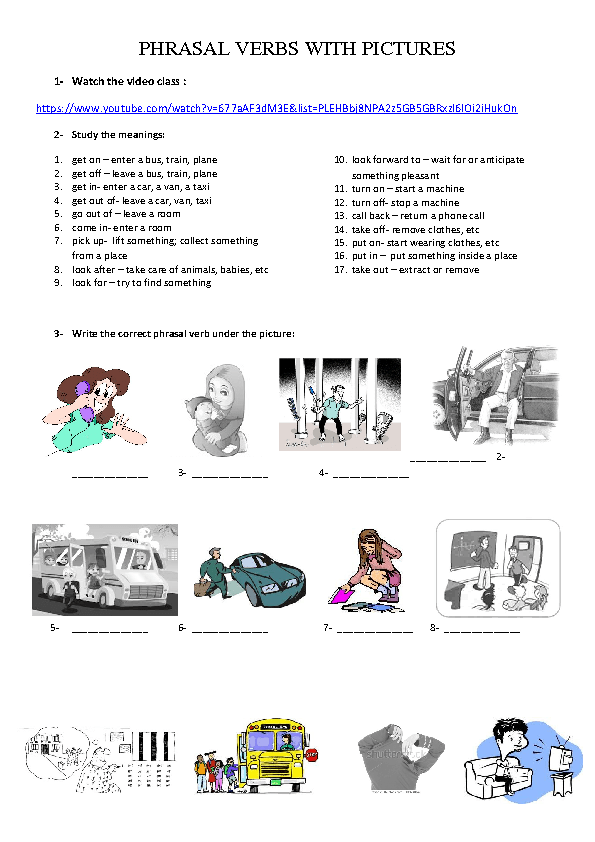 Phrasal Verbs With Pictures
