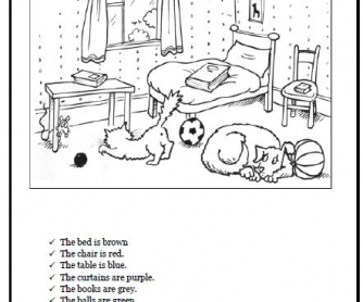 Read and Colour Elementary Worksheet