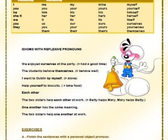 Pronouns and Determiners Worksheet