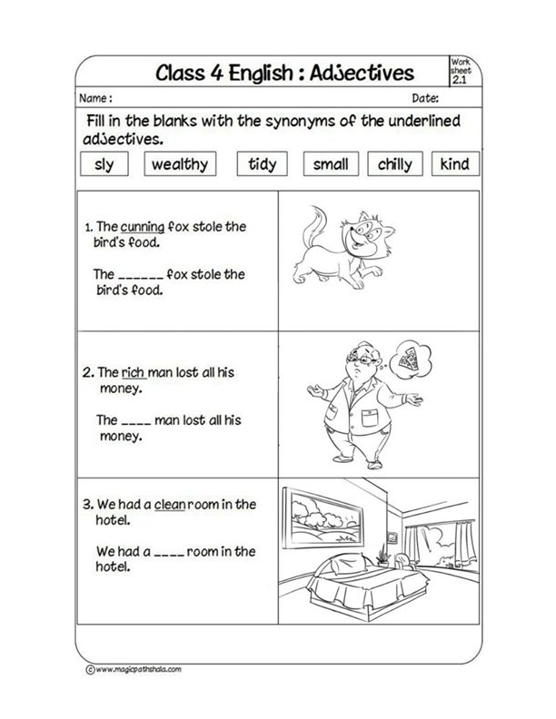 Fill In The Blanks With Synonyms