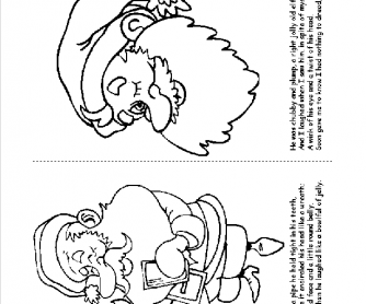 'Twas the Night before Christmas Coloring Book Pages 11-12