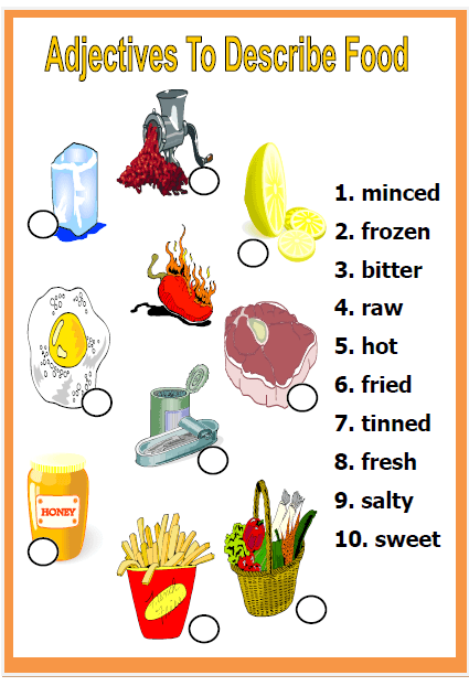 describing-food-and-meals-2-5-adjectives-for-describing-food