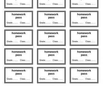 Homework Passes