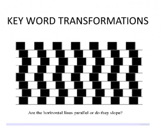 Working with Key Word Transformation Exercises