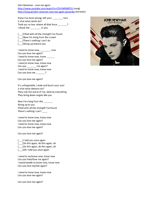 Песня love me. John Newman Love me again. Джордж Ньюман Love me again. Can you Love me again John Newman. John Newman Love me again текст.