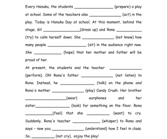 Present Simple vs Present Progressive and Stative Verbs