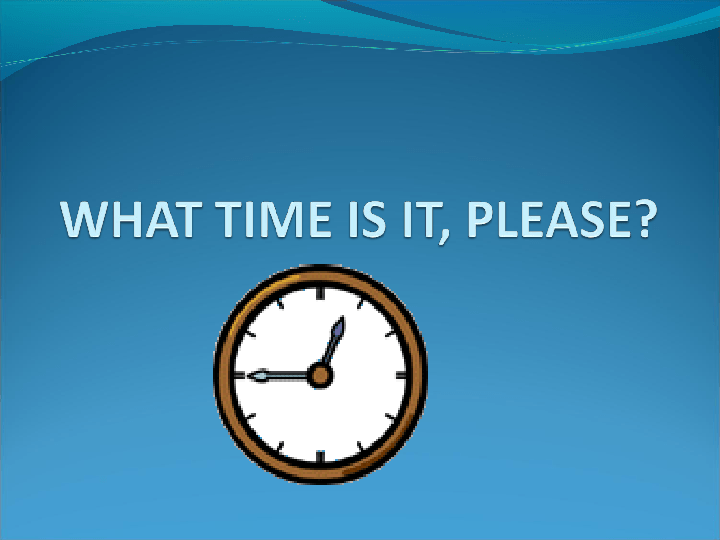 What time is it