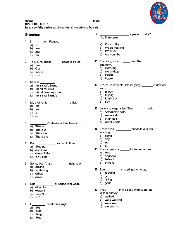 3 english cambridge test level Test Placement