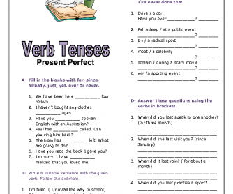 Verb Tenses: Present Perfect