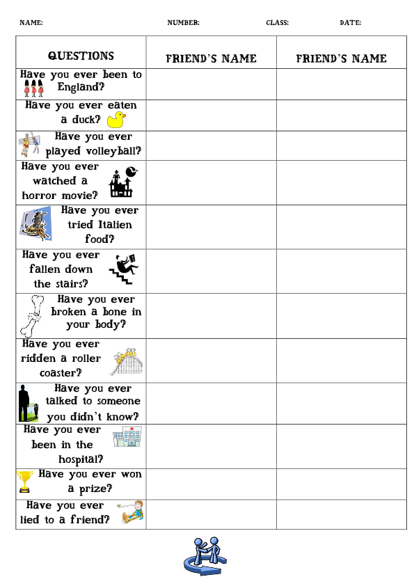 Present Perfect Class Survey