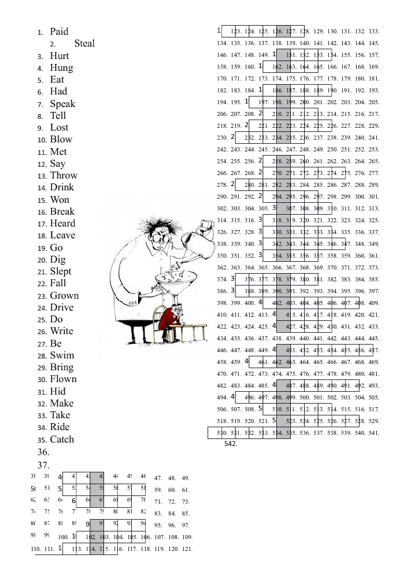 5 crossword breakers Past Crossword Participles