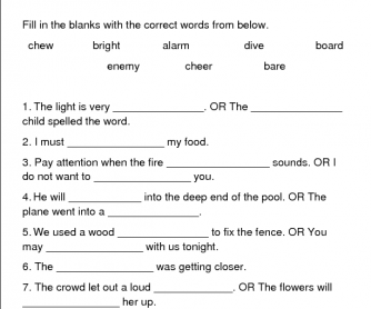 Vocabulary 2C