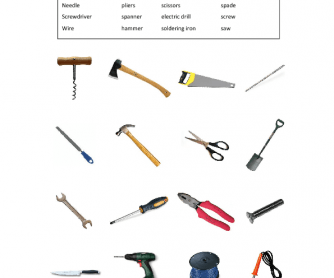 Tools Vocabulary (Matching)