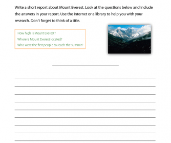 Research Topic - Mount Everest
