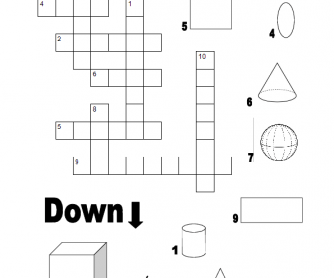 Geometric Notions (Crossword Puzzle)