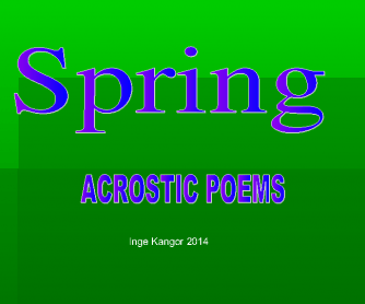 Spring Acrostic Poems