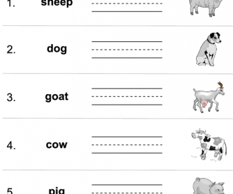 Farm Animal Sounds Worksheet