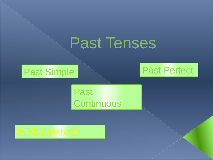 Find past tense