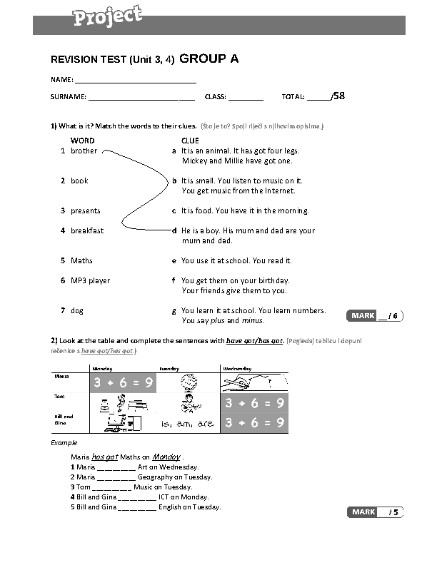 First tests. Project 1 fourth Edition Unit Test 3. Units 4, Test 3, тест.. Photocopiable Tests revision Test 1 Units 1-6 ответы. Revision Test 1 Units 1-4 ответы.