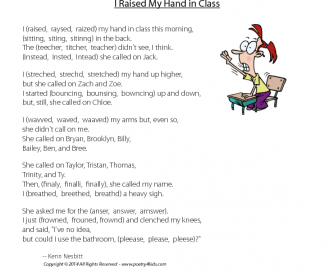 Comprehension - I Raised My Hand in Class