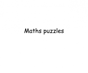 Maths Puzzles