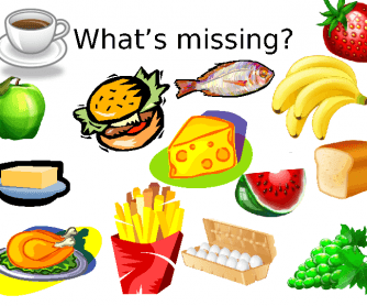 What's Missing? (Food Game)