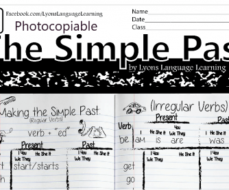 Simple Past Grammar Diary - Regular & Irregular Verbs (with Pronunciation Activity)