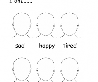 faceless head emotions activity