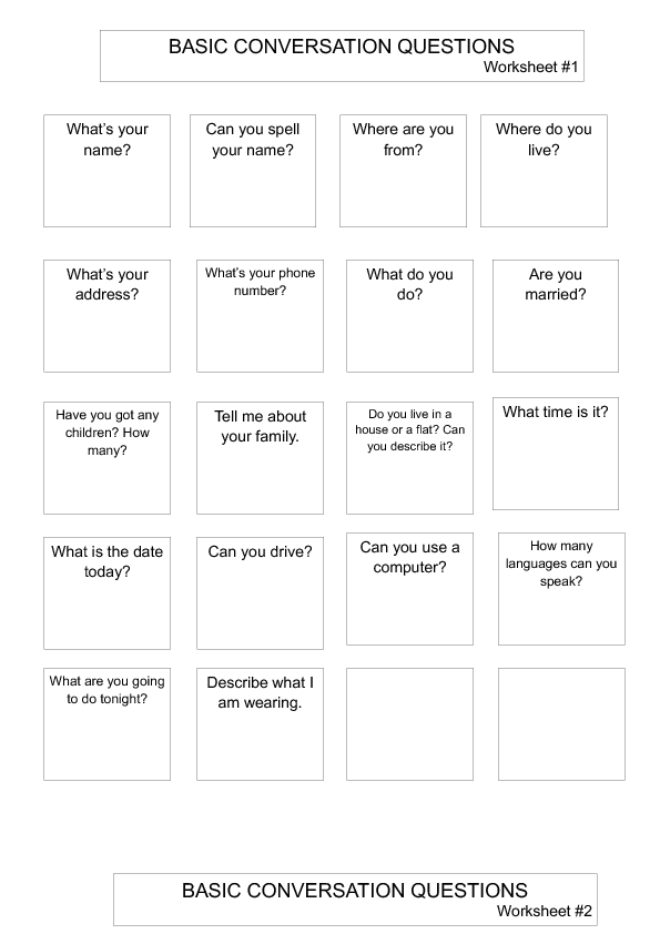 Conversation dialogue script