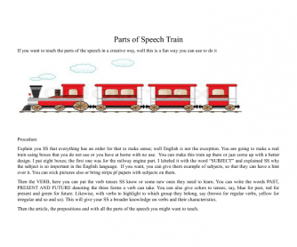 Parts of the Speech Train
