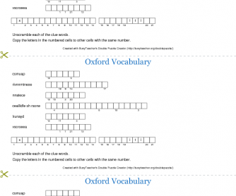 Movie Worksheet: Oxford Vocabulary