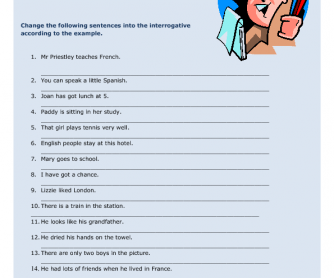 Asking Questions Elementary Worksheet