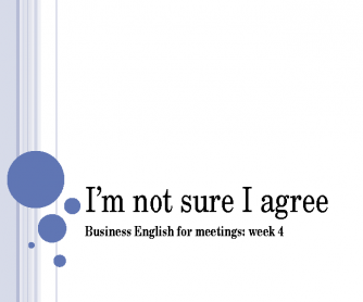 Business English for Meeting - Part 4