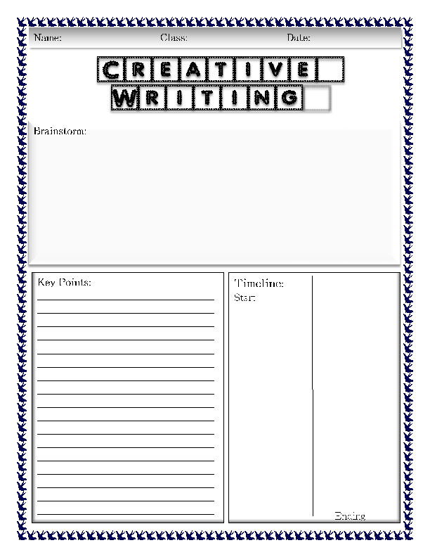 Creative Writing Story Writing Template Printable Printable Templates