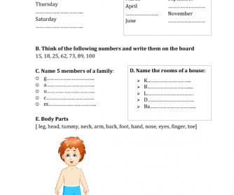 Elementary Vocabulary Revision