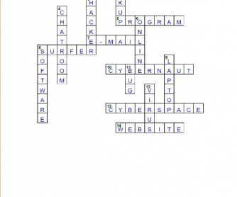 Computer and Internet Crossword Puzzle Answers