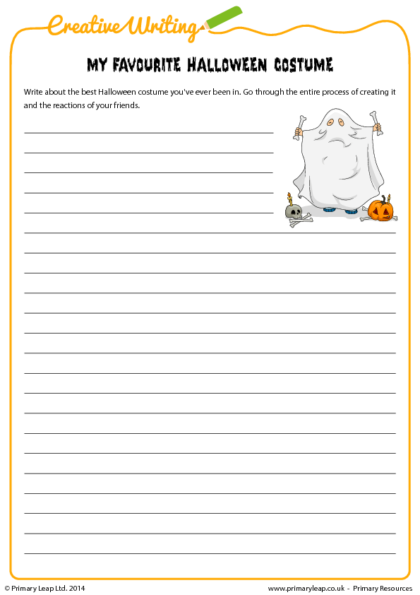 Halloween Creative Writing Activities High School