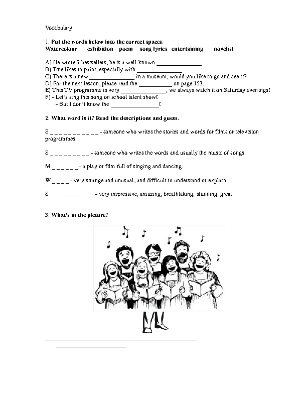 culture vocabulary worksheet