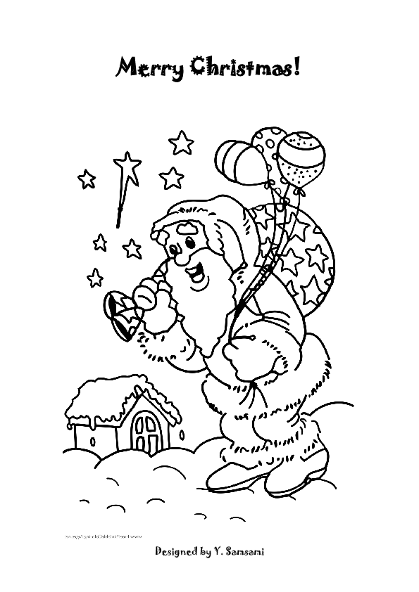 Merry Christmas Coloring Pages