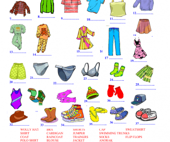 Clothes Vocabulary